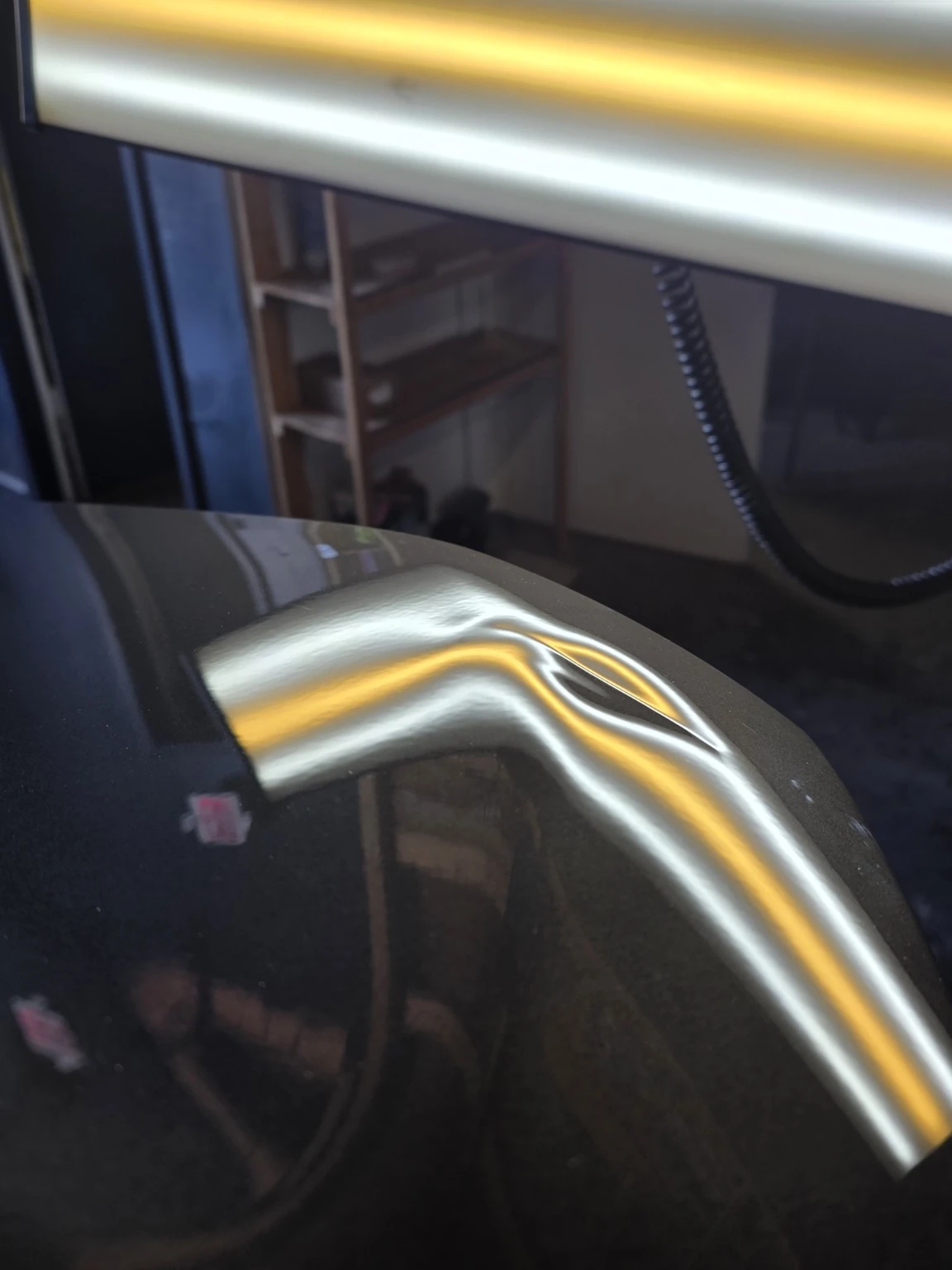 Upper body line before repair